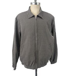 Vintage Check Jacket  Drapers And Damons Swiss Dot Seersucker Lightweight XXL